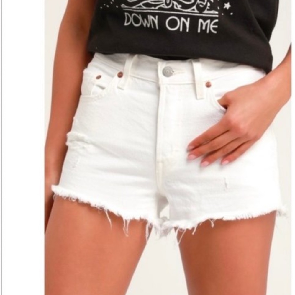 Levis 501 White Jeans 27